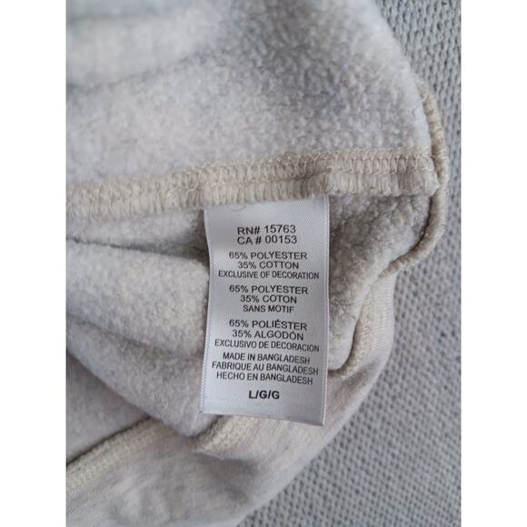 Vintage Champion Authentic Sweatshirt Mens L Light Gray Ohio State Patched Prep - Picture 6 of 12